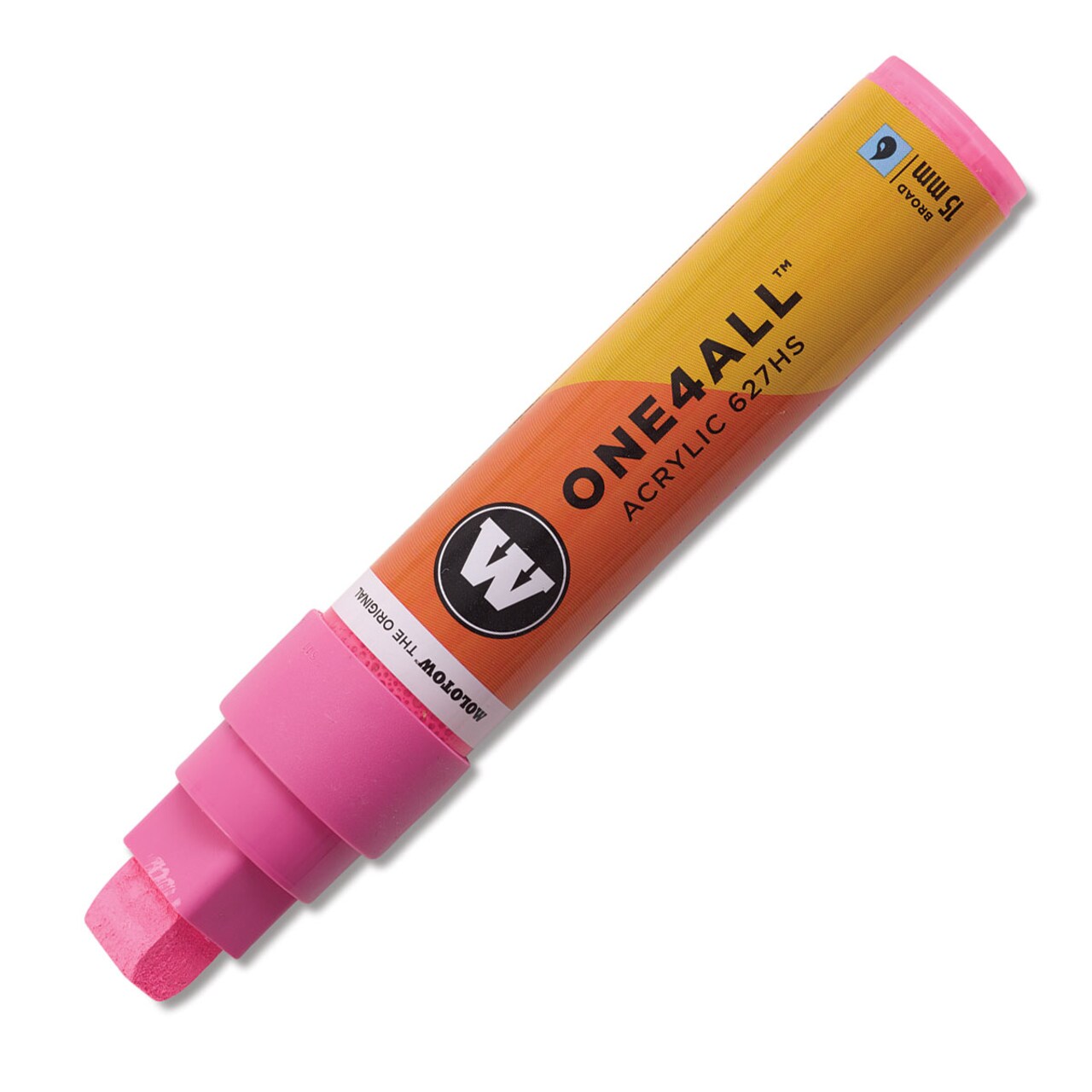 Molotow One4All Acrylic Marker - 15 mm Tip , Neon Pink, Square Tip